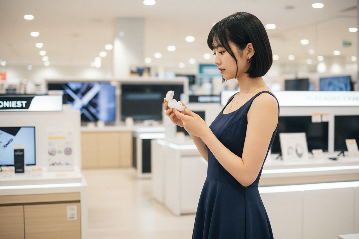 OTC hearing enhancement buds for conversation focus - lifestyle photo